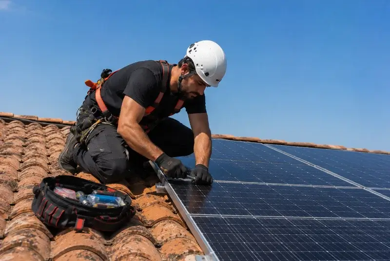 Maintenance et monitoring de panneaux solaires à Vérines